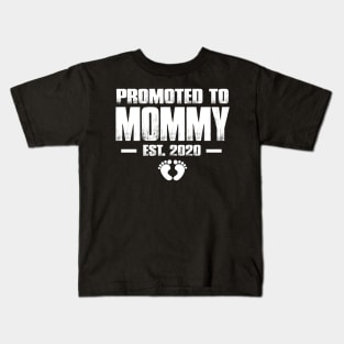 Promoted to Mommy 2020 Funny Mother's Day Gift Ideas For New Mom Kids T-Shirt